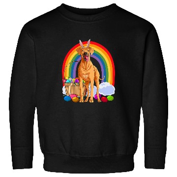 Discover Rhodesian Ridgeback Easter Eggs Bunny Dog Sweatshirts