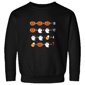 Discover Pumpkin ghosts Candy Corn Mathematics Math Teacher Halloween Sweatshirts