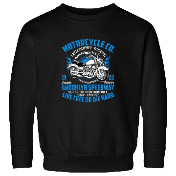 Discover Retro Motorcycle Co  Riders Speedway Live frees Or Die Hard Sweatshirts
