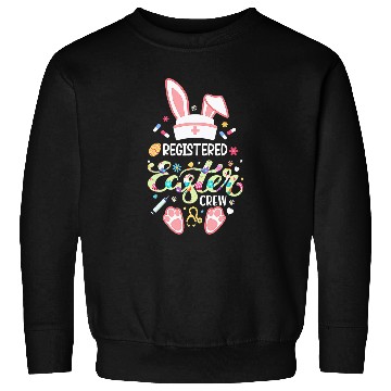 Discover Registered Easter Day nurses Crew Bunny Ears nurses Life Sweatshirts