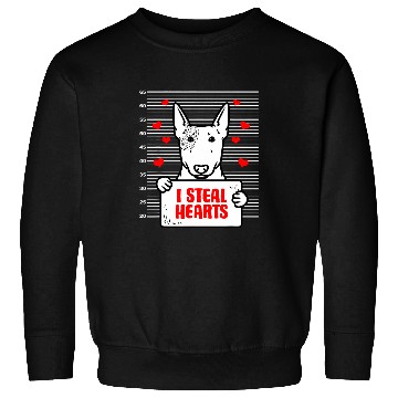 Discover Miniature Bull Terrier Valentines Day Dog Love Sweatshirts