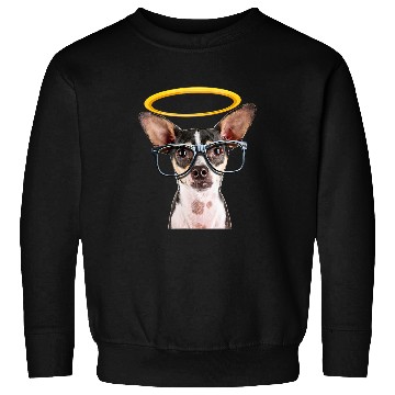 Discover Holy Dog Chihuahua w Glasses Sweatshirts