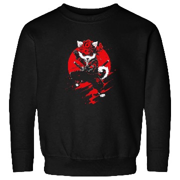 Discover Pomchi Dog Ninja Samurai Japanese Transformation Cute Sweatshirts
