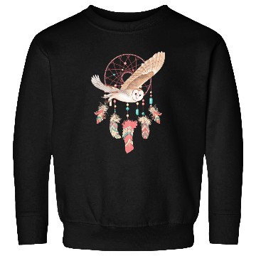 Discover Native American Dreamcatcher Owl Boho Spiritual Dream 1 Sweatshirts