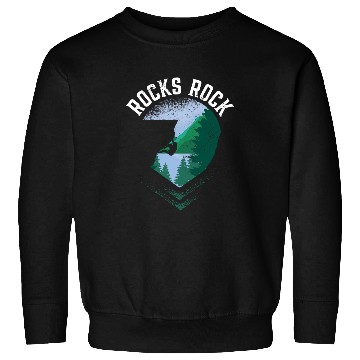Discover Rocks Rock Bouldering Mountain Climber Rock Climbing Sweatshirts