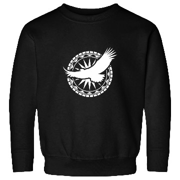 Discover Indigenous Art Bird Mandala Southwest Sweatshirts