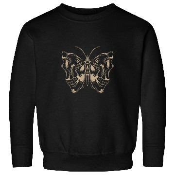Discover Optical Illusion Butterfly Skull Sweatshirts