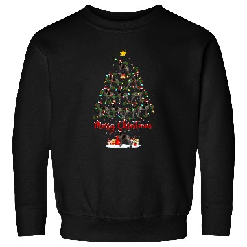 Discover Funny xmass Santa German Shorthaired Pointer Christmas Tree Sweatshirts