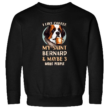 Discover Saint Bernard Coffee Outfit Coffee Saint Bernard Sweatshirts