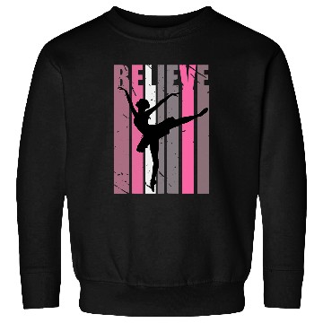 Discover Retro Ballet Ballerina Dancing Classical vintages Distressed Sweatshirts