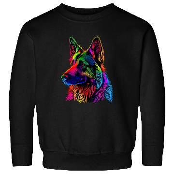Discover Rainbow German Shepherd Designer Sweatshirts