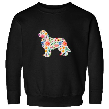 Discover Newfoundland watercolor flowers design Sweatshirts