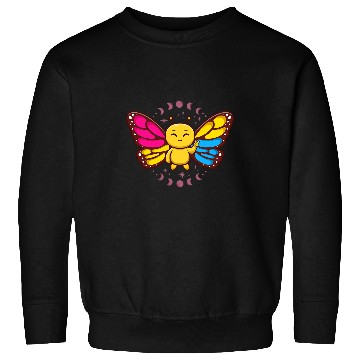 Discover Pansexual Monarch Butterfly Insect Subtle Pan Pride Month Sweatshirts