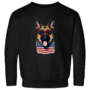 Discover German Shepherd American Flag Sunglasses vintages July 4th Sweatshirts