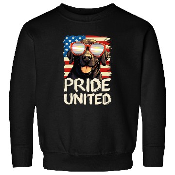 Discover Pride United Labrador Demifluid Flag Sunglasses Sweatshirts