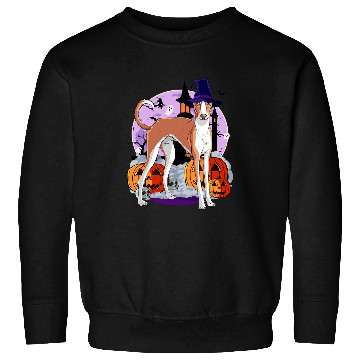 Discover Ibizan Hound Cute Dog Halloween Witch Pumpkin Sweatshirts