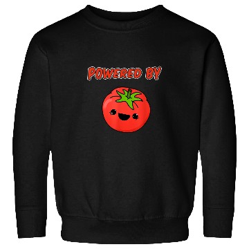 Discover Powered By Tomatoes Kawaii Tomato Sweatshirts