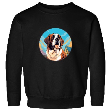 Discover Saint Bernard Dog Breed Sweatshirts