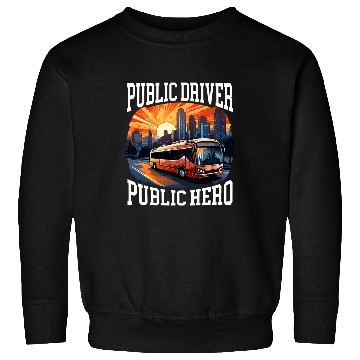 Discover School Bus Driver Job Profession Transport Driving 4 Sweatshirts
