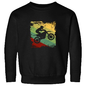Discover Retro Off Road Motorcycle Motocross Racing Gift Sweatshirts