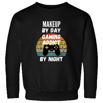 Discover Makeup Artist By Day Gaming Addict By Night Sweatshirts