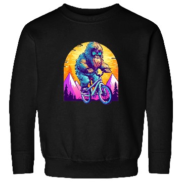 Discover Sasquatch Mountain Biker MTB Biking 1 Sweatshirts