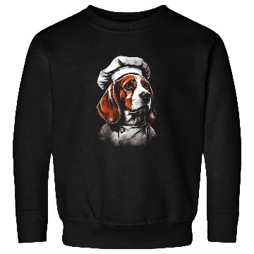 Discover Funny Cooking Cookie Baking Beagle Baker Chef Beagle Lover Sweatshirts