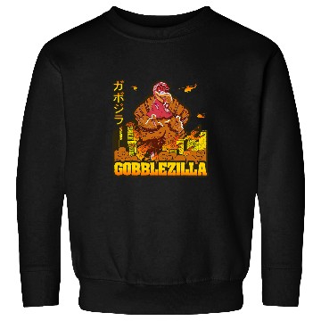 Discover Zombie Turkey Day Thanksgiving Gobblezilla Sweatshirts