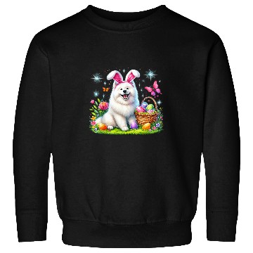 Discover Samoyed dog Easter egg basket tee adorable combo Sweatshirts