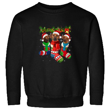 Discover Rhodesian Ridgeback In Christmas Socks Sweatshirts