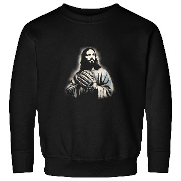 Discover Jesus Baseball Player Funny Christian Religious Baseball Sweatshirts