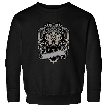 Discover Pit Bull Terrier Dog Wearing A Bandana Sweatshirts