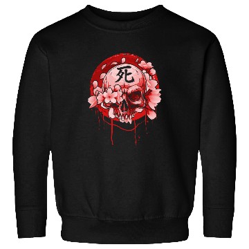 Discover Japanese Aesthetic Skull and Roses Japan Goth Sweatshirts