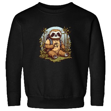 Discover Sloth Hiking And Camping Design Sweatshirts