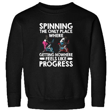 Discover Indoor Cycling Fitness Exercise Spin Cycle Biker Spin Class Sweatshirts