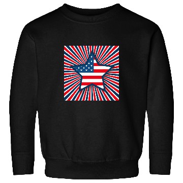 Discover Red White And Blue Decorative Star Sweatshirts