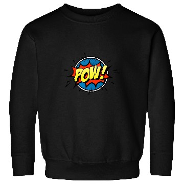 Discover POW Cool Comic Strip Text Bubble Pop Art Comic Book Nerd Set Sweatshirts