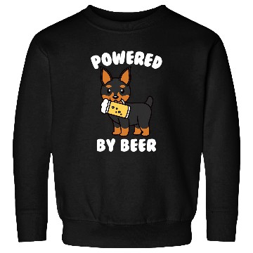Discover Powered By Beer Miniature Pinscher Dog Sweatshirts