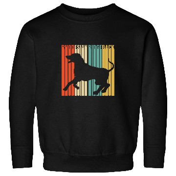 Discover Rhodesian Ridgeback Retro 1970s Dog Silhouette Sweatshirts