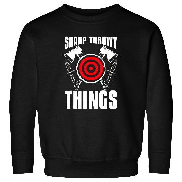 Discover Sharp Throwy Things targets Archery targets Sports Sweatshirts