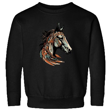 Discover Native American Horse Totem Sweatshirts
