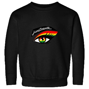Discover Juneteenth Eye Black African Pride 1865 Melanin Sweatshirts