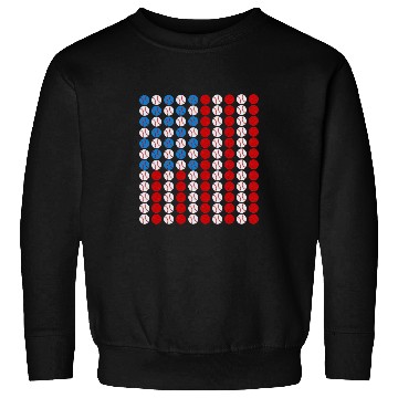 Discover Baseball USA Flag American Flag 1 Sweatshirts