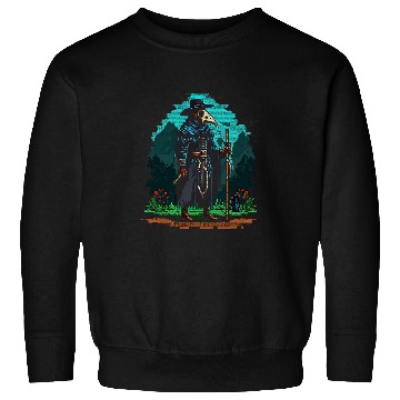 Discover Pixelated 16 Bit Digitized Plague Doctor Retro vintages Pixel 2 Sweatshirts