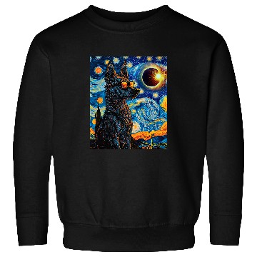 Discover Total Solar Eclipse Blue Heeler Dog Sweatshirts