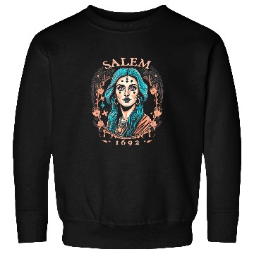 Discover Salem 1692 Witch Witches Wizard Magician Sweatshirts