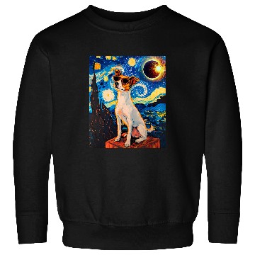 Discover Total Solar Eclipse Toy Fox Terrier Dog Sweatshirts