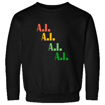 Discover Smilemoretees Fun Colorful Artificial Intelligence AI Art Sweatshirts