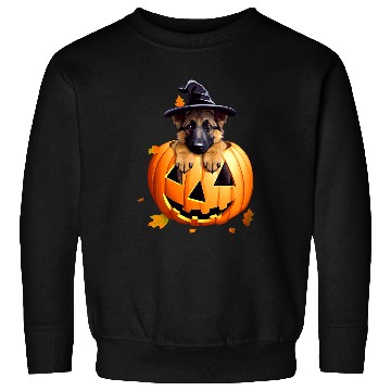 Discover German Shepherd Puppy Halloween Magic Sweatshirts