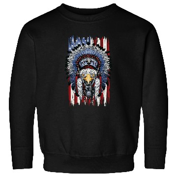 Discover USA Flag American Indian Natives Indigenous Eagle Sweatshirts